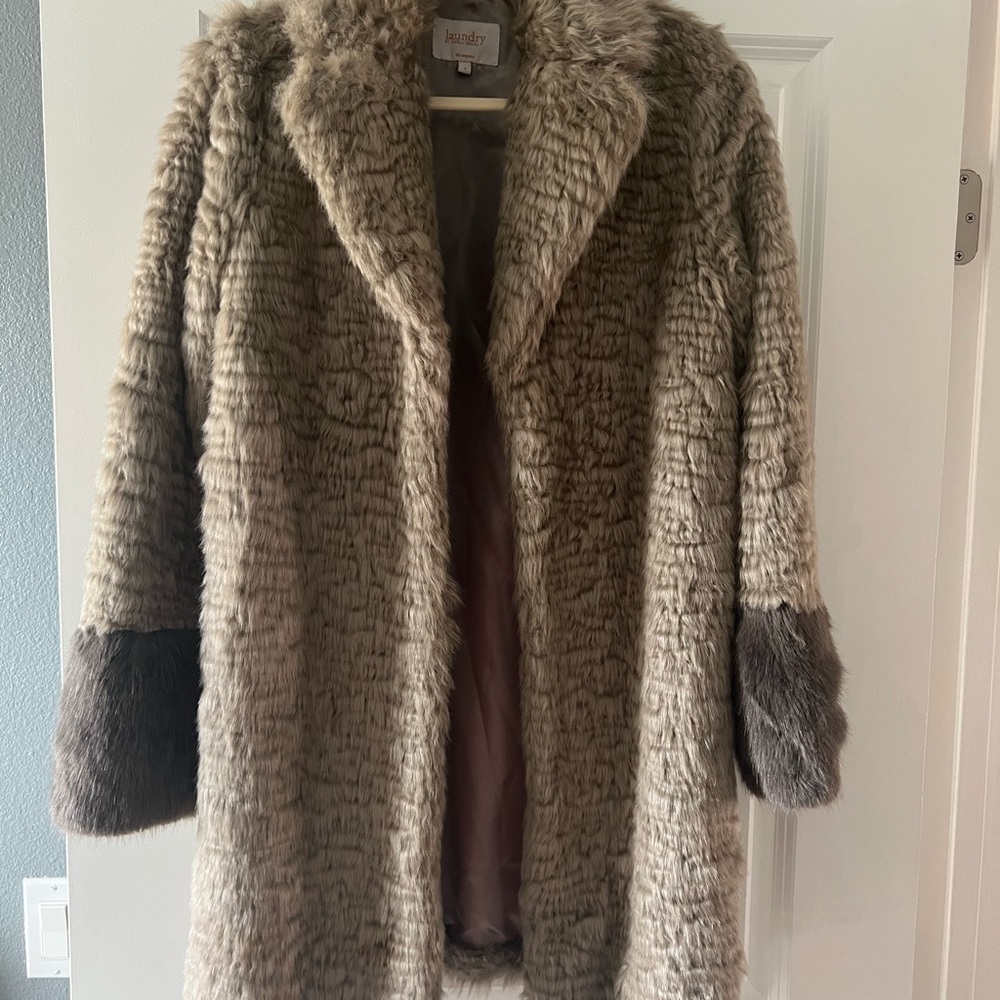 Faux fur coat